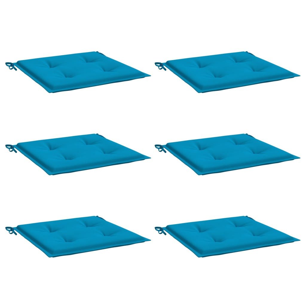 vidaXL Sitzauflage Gartenstuhl-Kissen 6 Stk. Blau günstig online kaufen