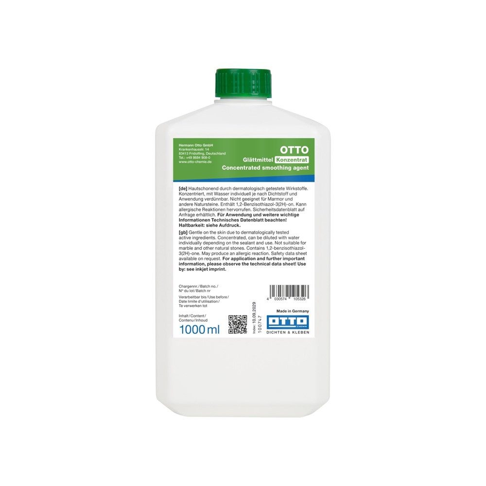 OTTO-Chemie Dichtstoff Otto Glättmittel Konzentrat 1000ml, glättmittel, zum mischen, Für perfekte Silikonfugen
