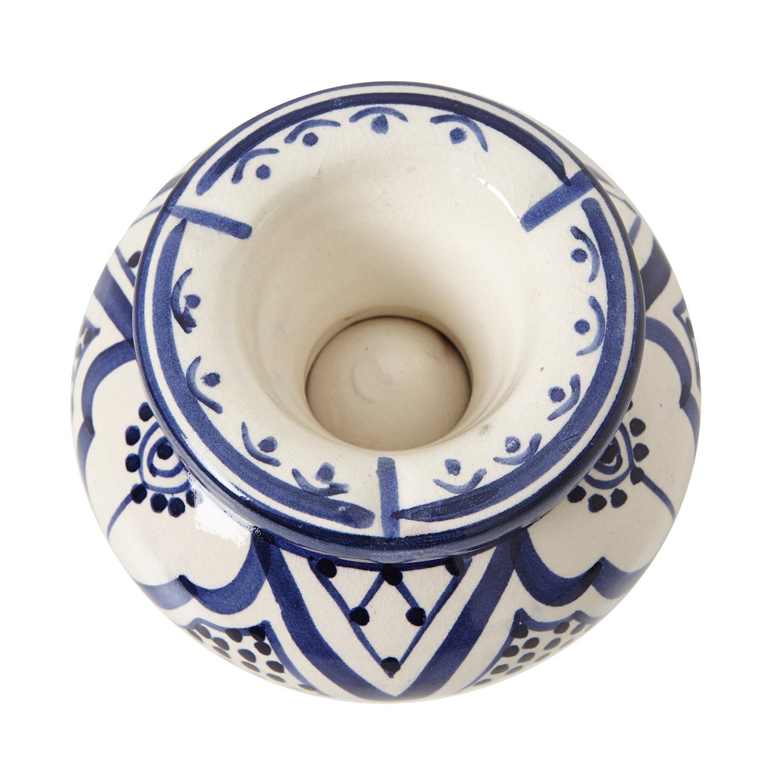 Casa Moro Aschenbecher Marokkanischer Keramik Aschenbecher Windaschenbecher handgetöpfert, handbemalt, Kunsthandwerk aus Marrakesch