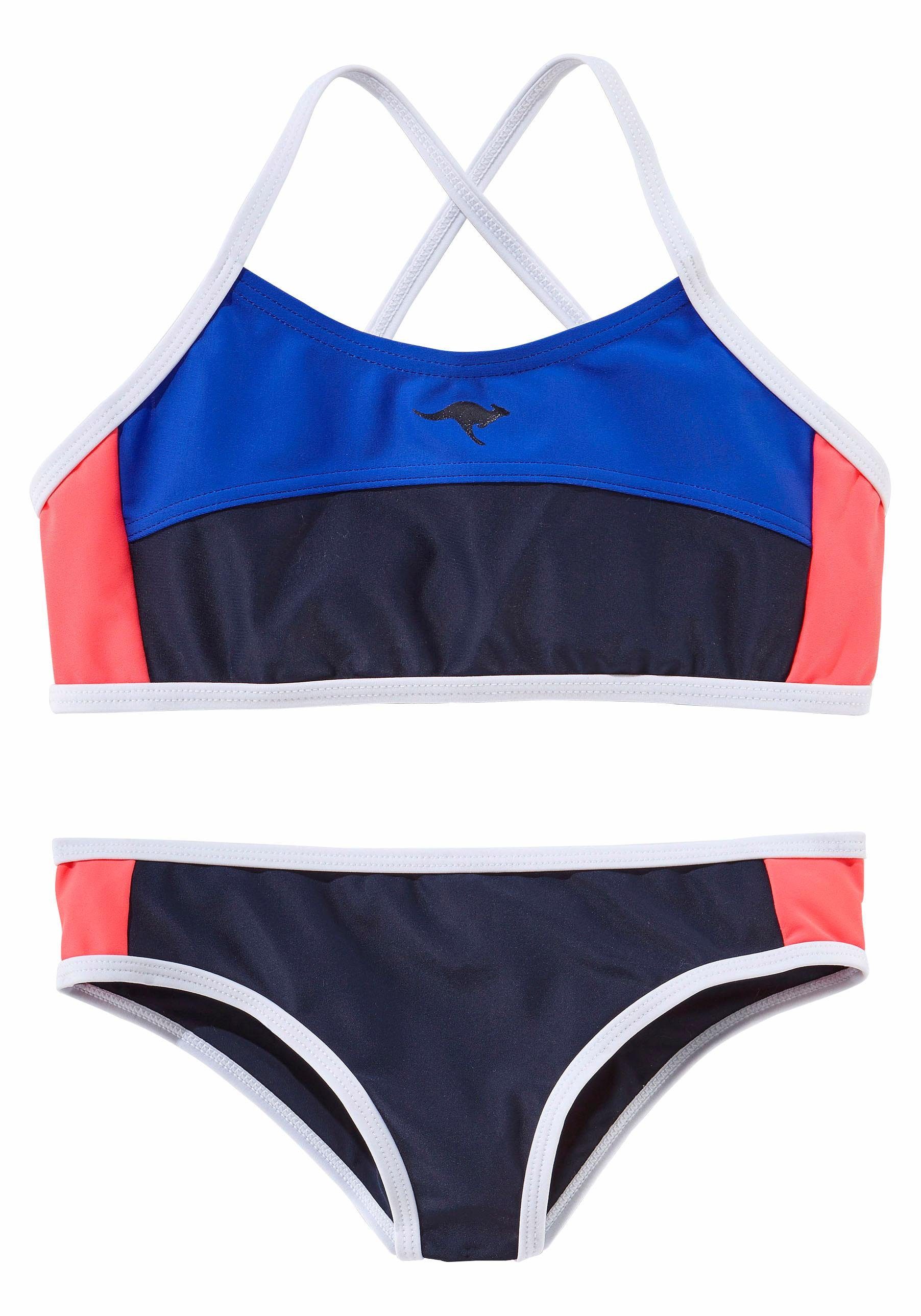 KangaROOS Bustier-Bikini im sportlichen Look marine-hummer