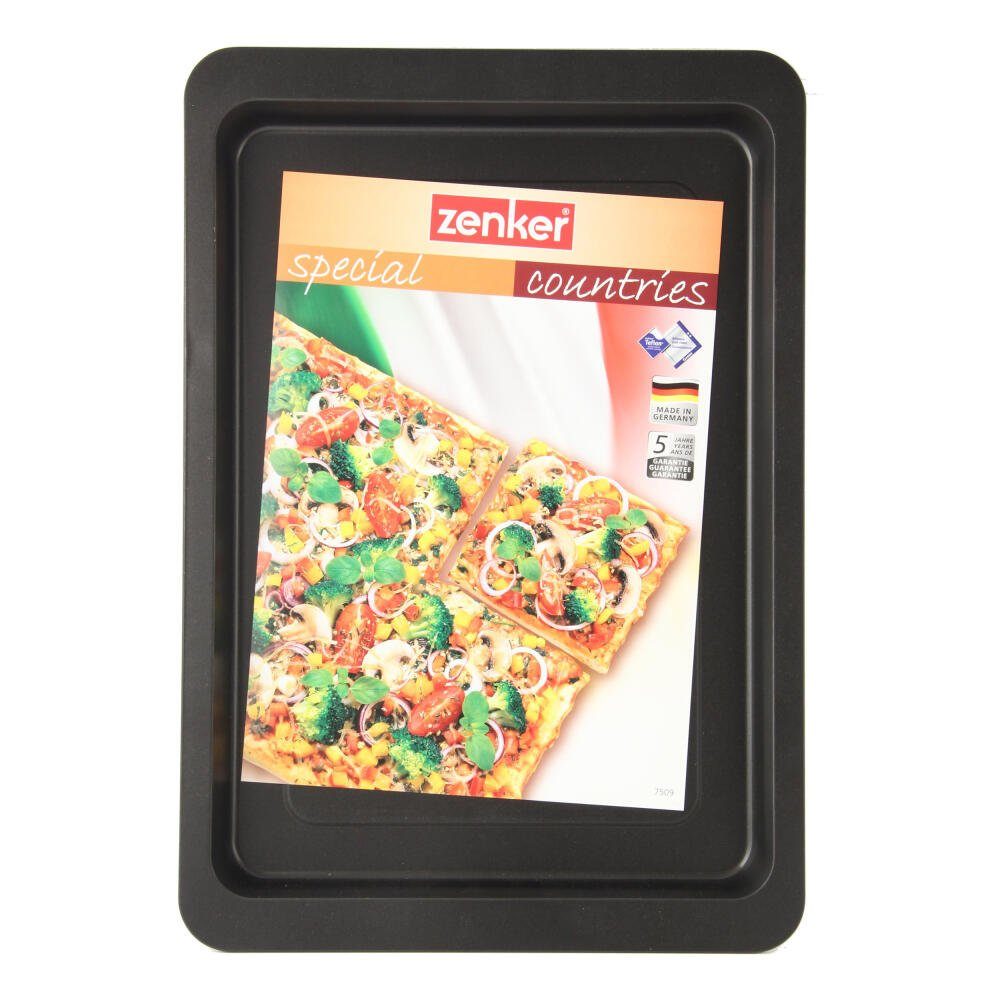 Zenker Pizzablech cm, Countries Eckig Special 42 29 Stahlblech x