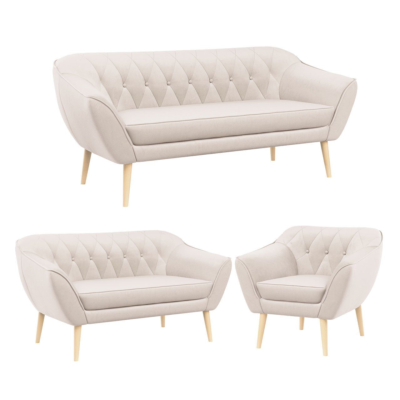 MKS MÖBEL Sofa PIRS 3 2 günstig online kaufen