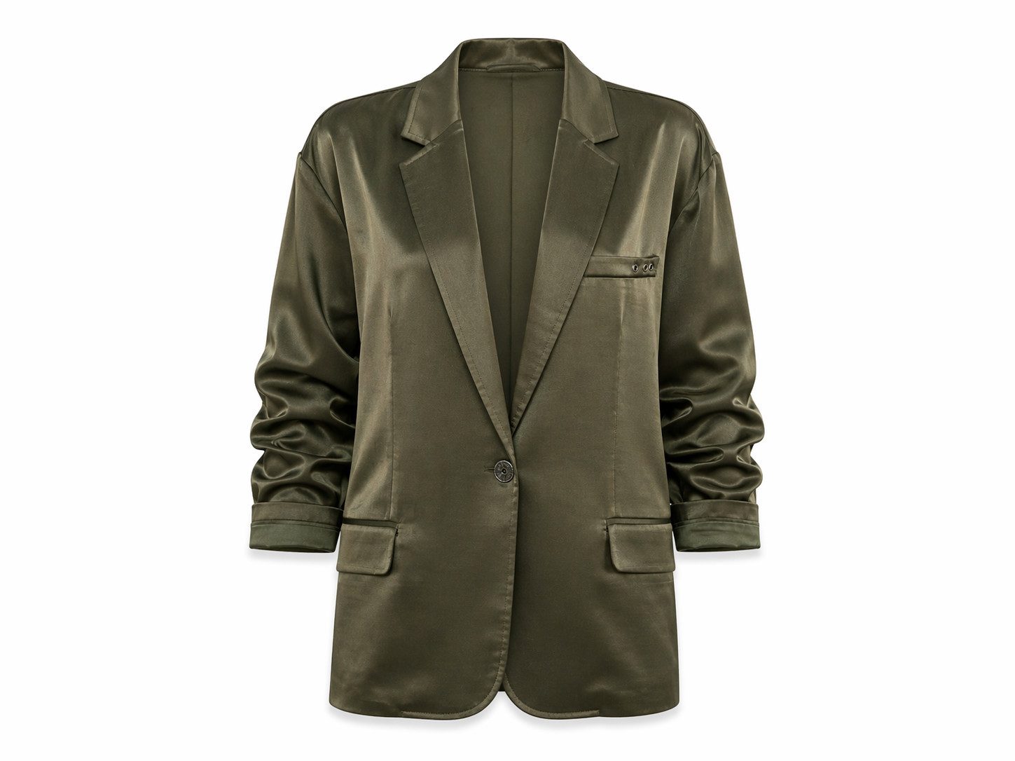 Freeman T. Porter Jerseyblazer Maria Steppin Blazer - Blazer Damen grün - satinierter Blazer oversize