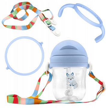 Festivalartikel Babyflasche NEU: EVI Sippy Cup 220ml Trinklernbecher mit Strohhalm, BPA-frei