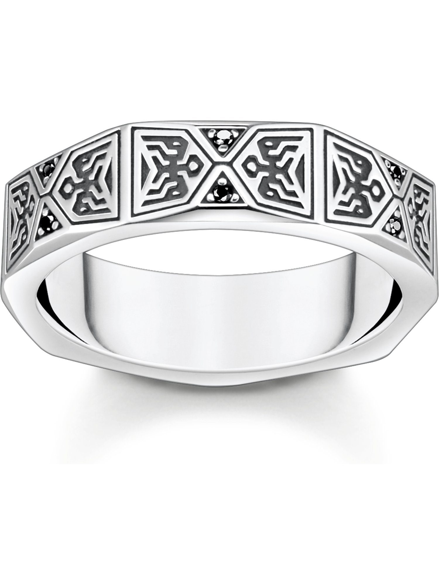 THOMAS SABO Fingerring Thomas Sabo Unisex-Damenring 925er Silber Zirkonia, Zirkonia