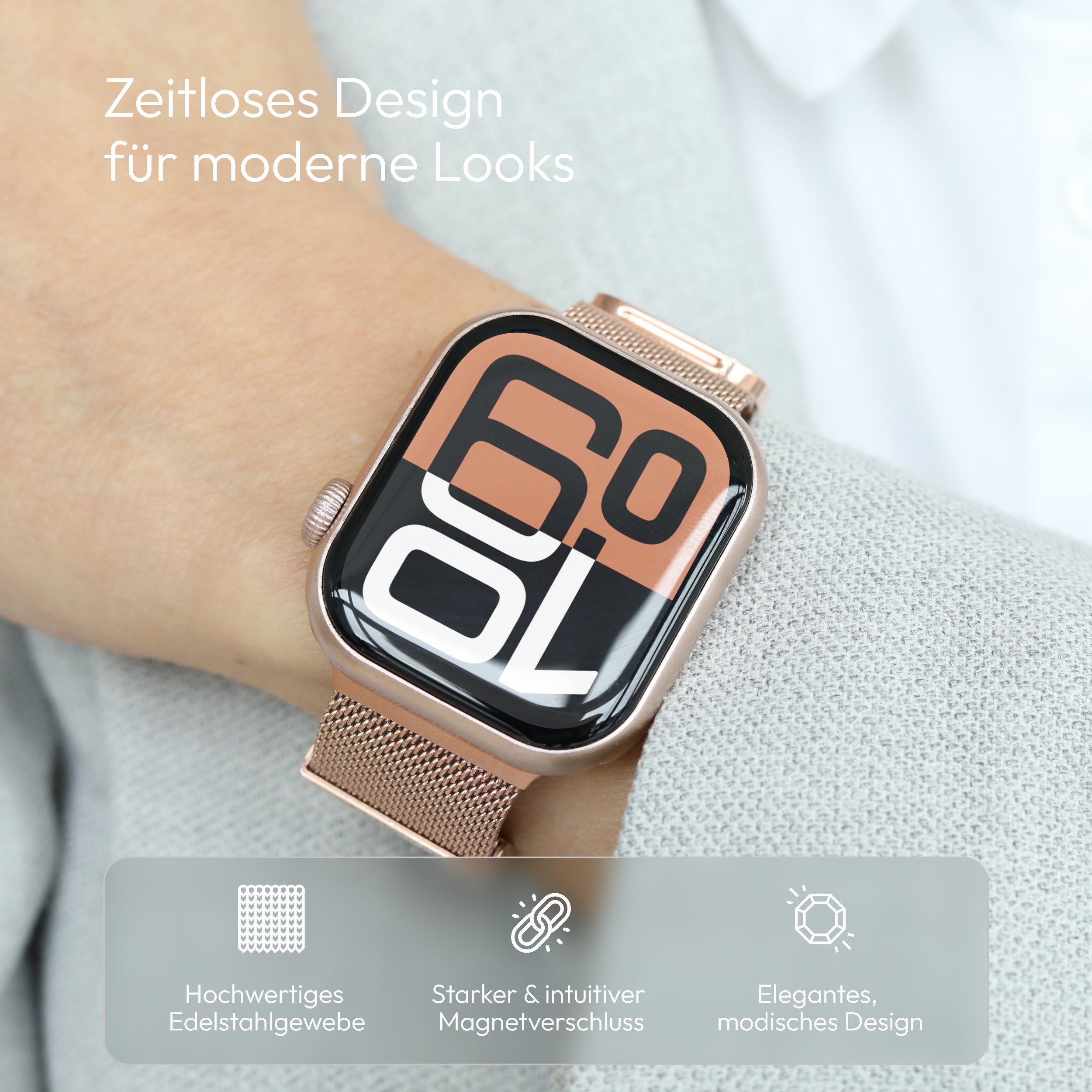 VONMÄHLEN Smartwatch-Armband Milanese Loop 2 günstig online kaufen