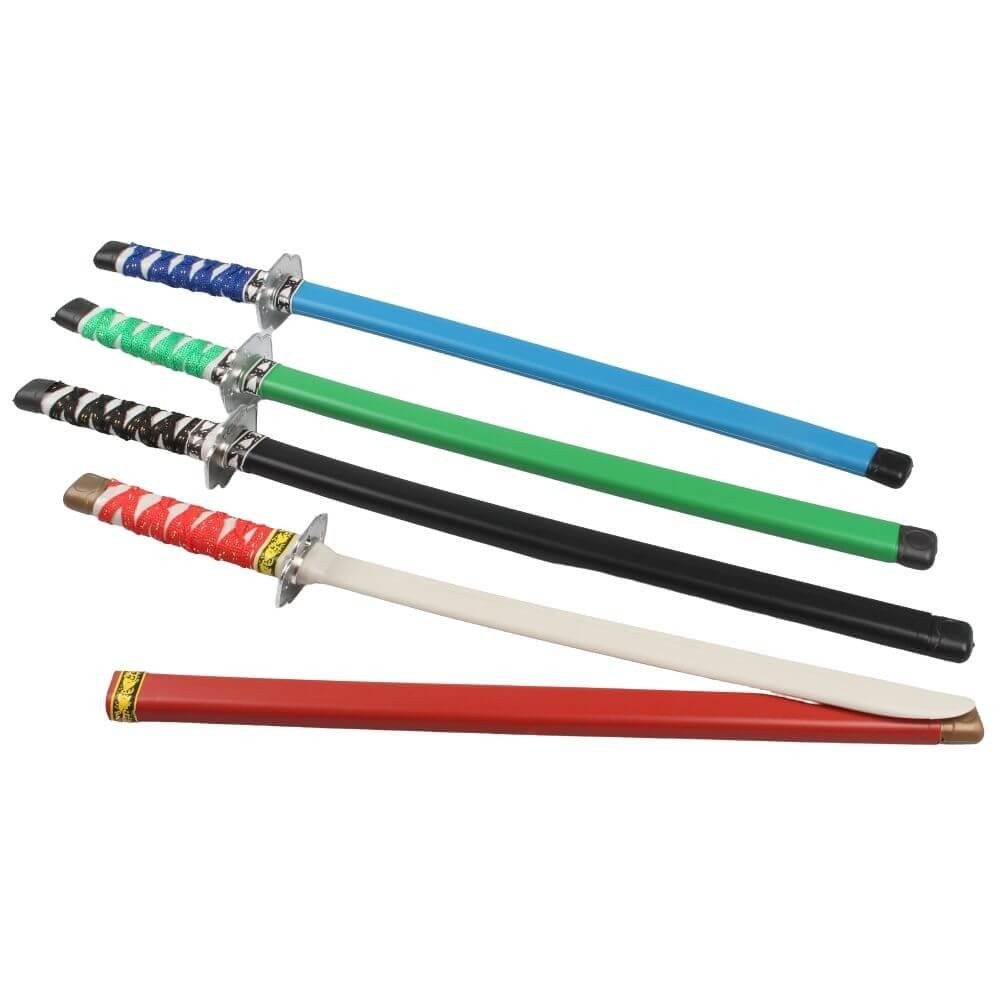LG-Imports Spielzeug-Schwert 4 Stück Kinder Samurai Schwert aus Kunststoff - ca. 60 cm, (4-tlg)
