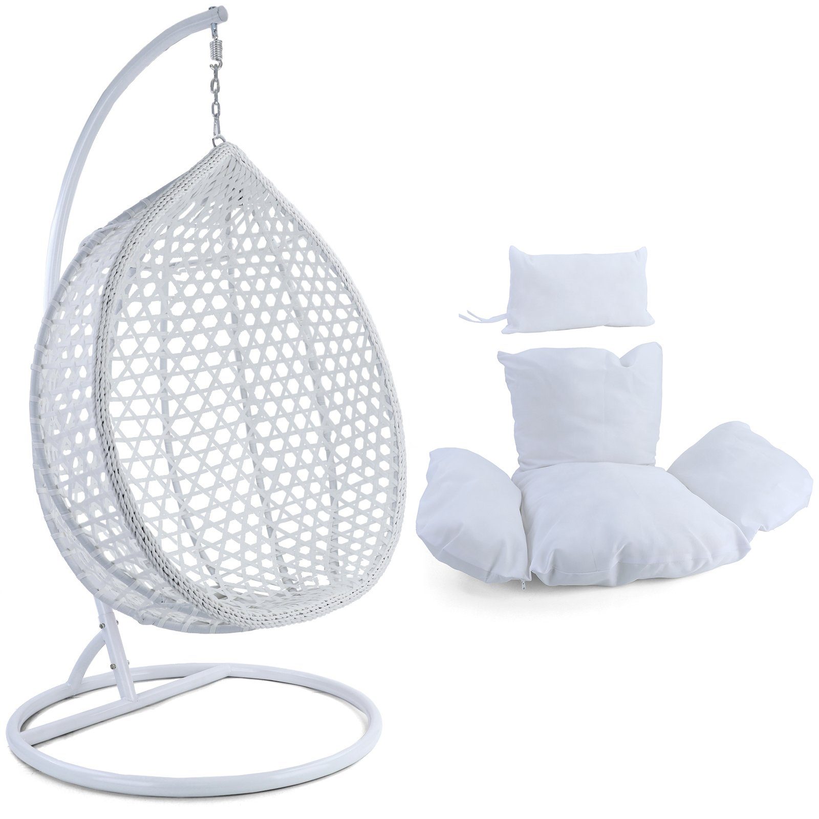 RAMROXX Hängesessel Luxus Style XXL Polyrattan günstig online kaufen