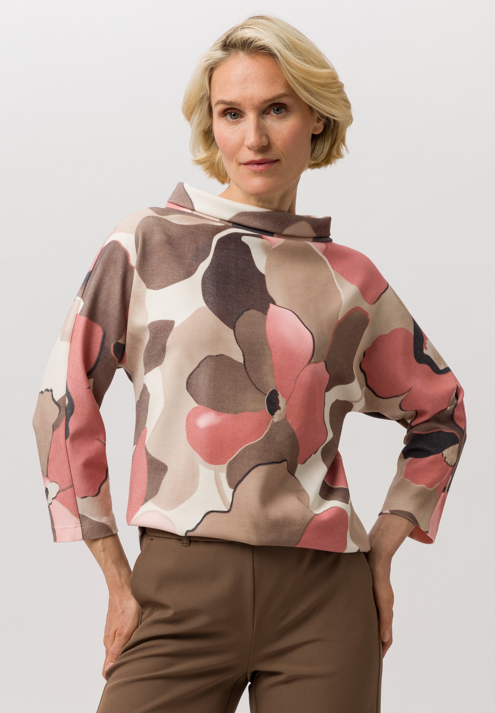 FRANK WALDER Sweatshirt mit vollflächigem Print Pflegeleicht günstig online kaufen