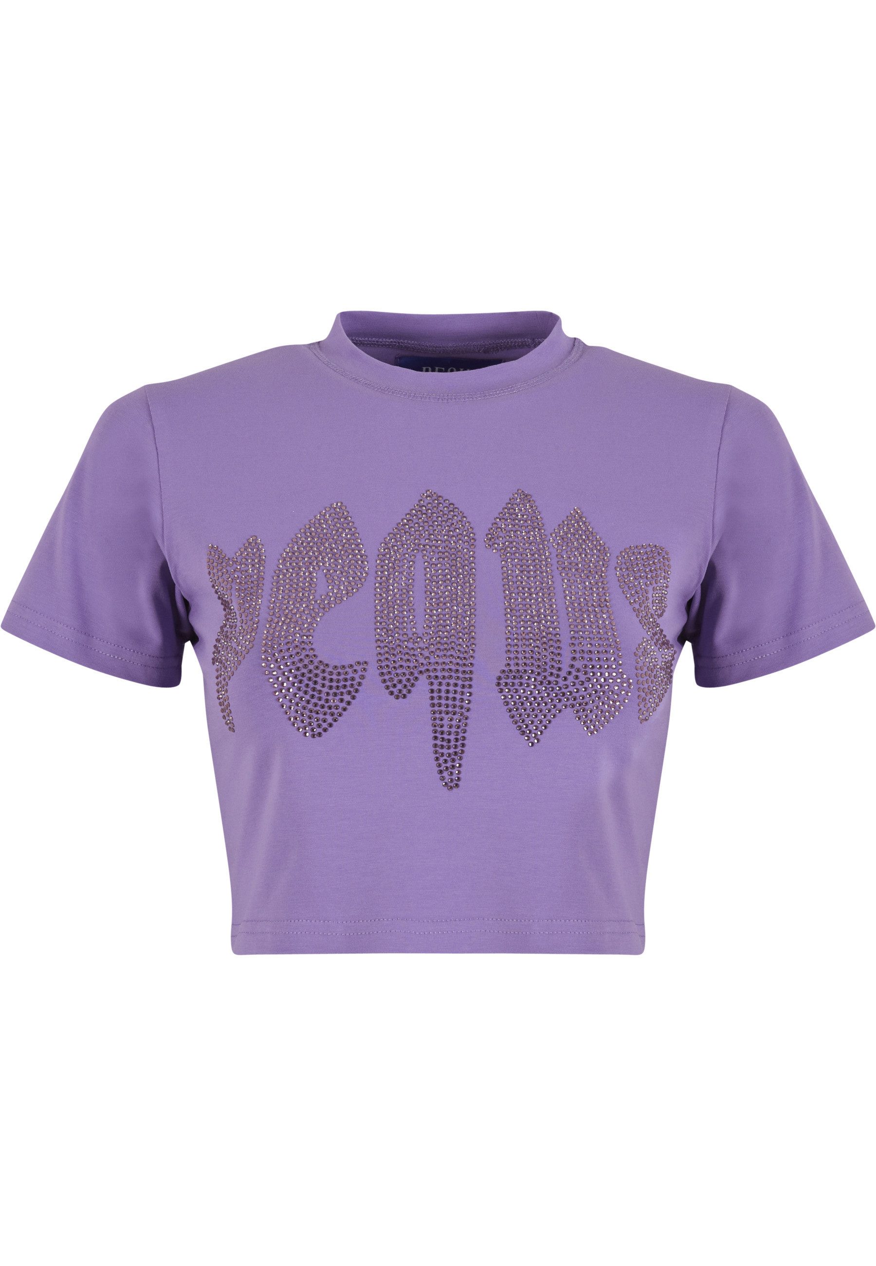 PEQUS T-Shirt PEQUS PEQUS Rhinestone Mythic Logo Top (1-tlg)