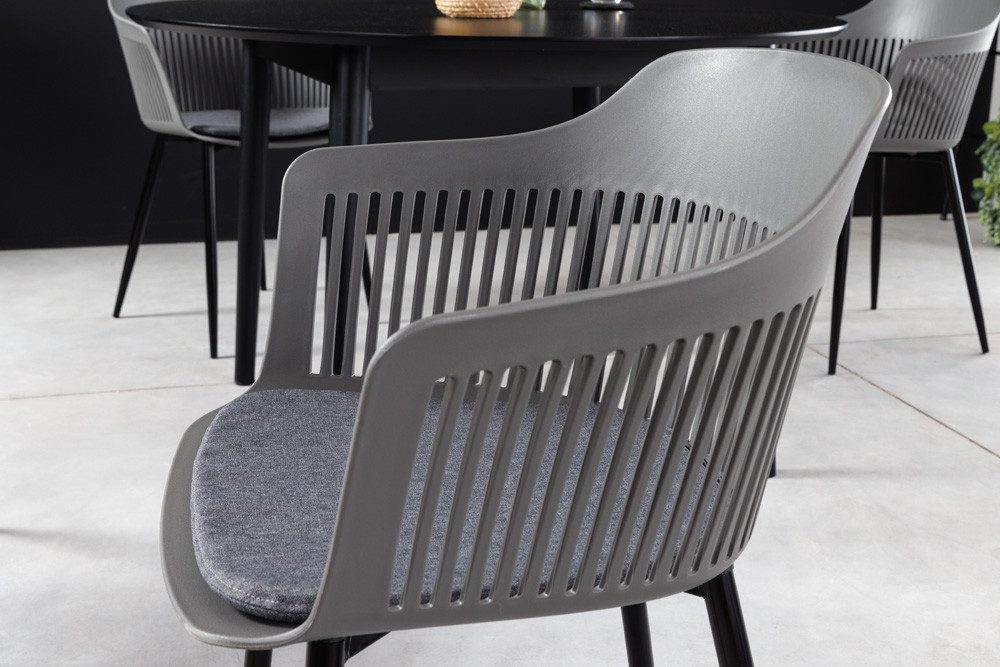 riess-ambiente Stuhl AIRE grau (Einzelartikel, 1 St), Esszimmer · Kunststoff · Metall · Outdoor · Balkon – Bild 4 von 5