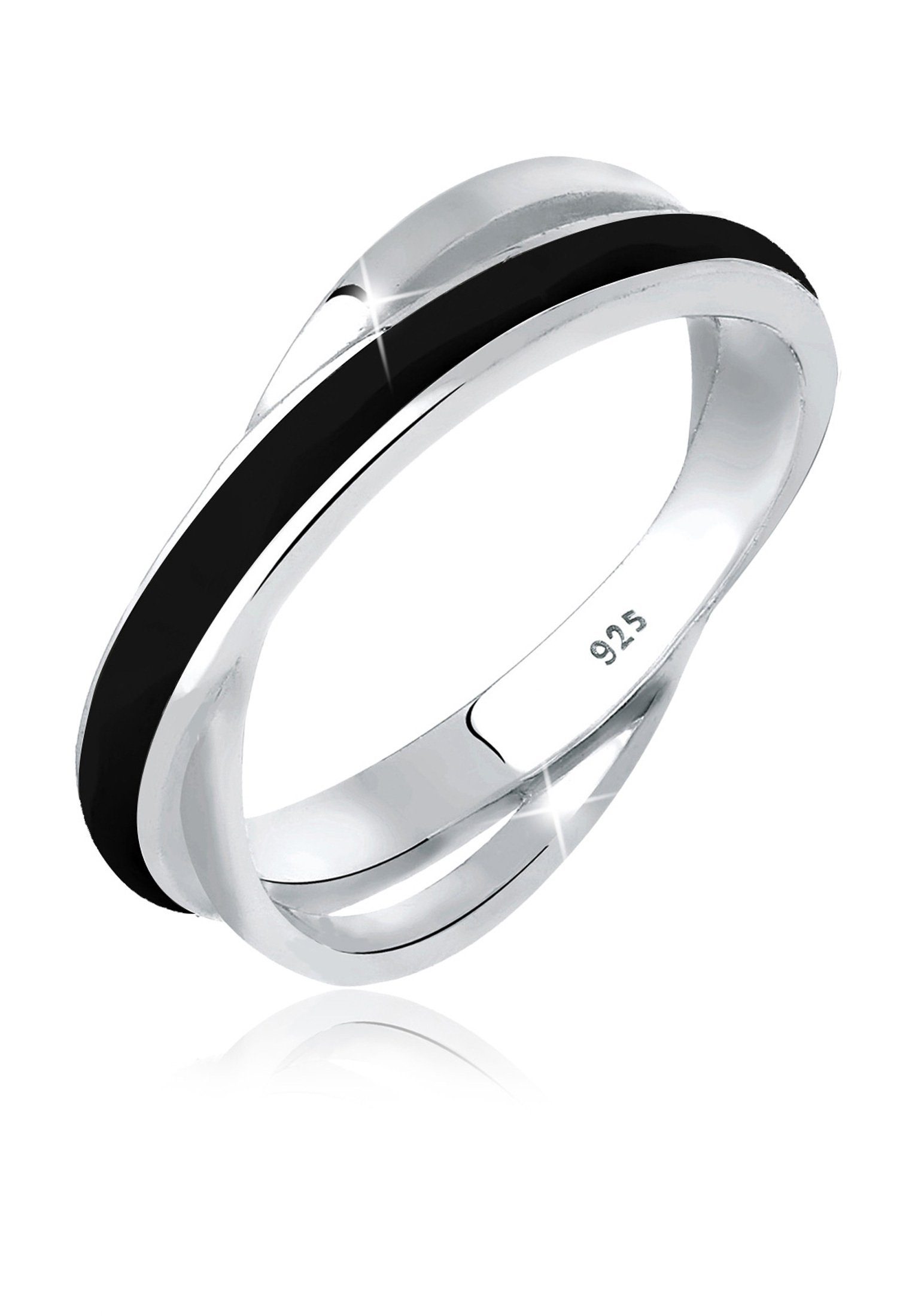 Elli Fingerring Wickelring Emaille 925 Silber günstig online kaufen