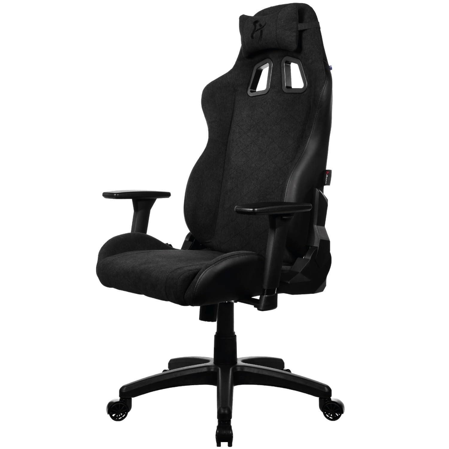Arozzi Gaming Chair AVANTI-SFB-PBK, Atmungsaktives Soft Fabric, verstellbare Rückenlehne