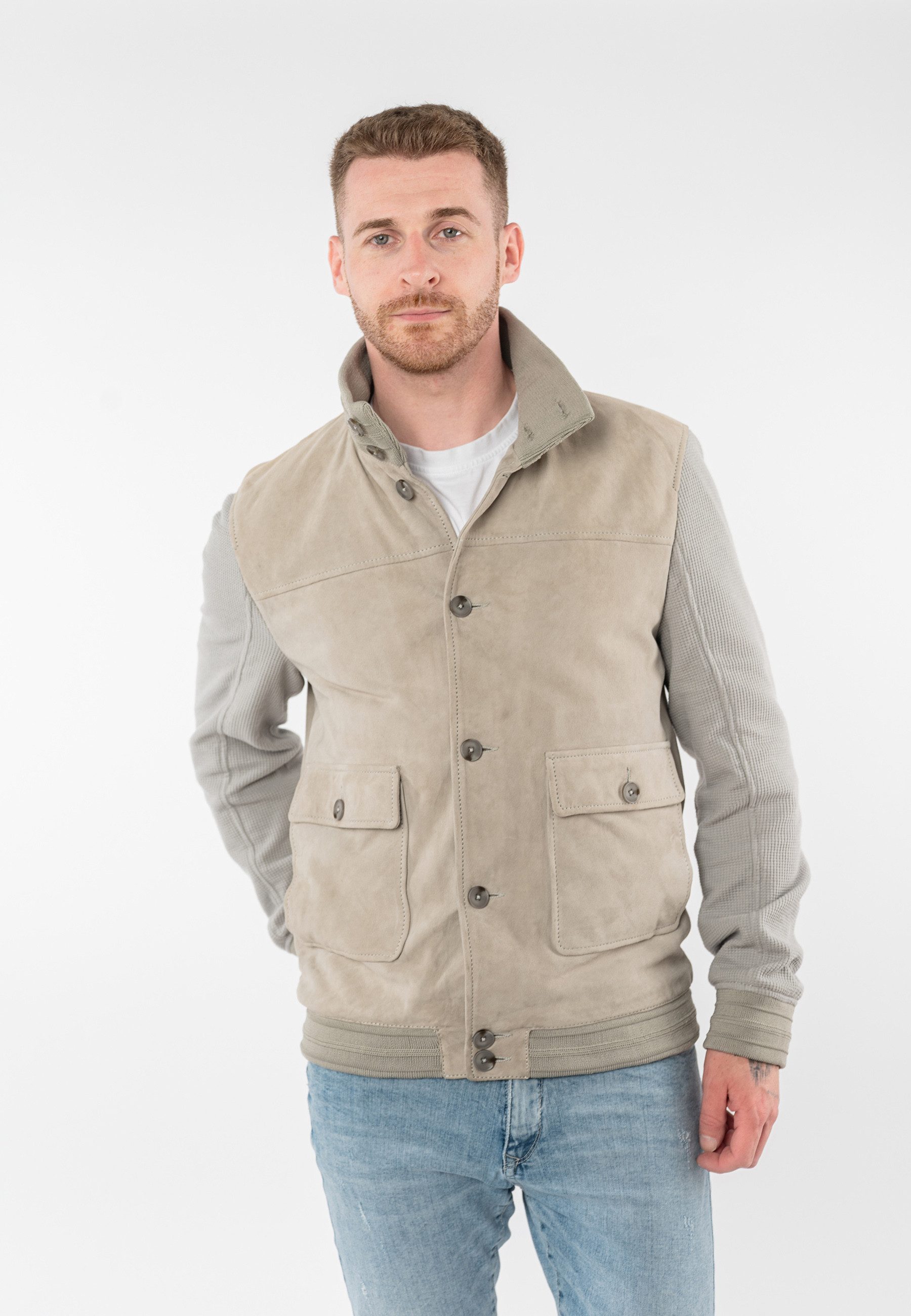 Mauritius Lederjacke MMGranten mit Stehkragen