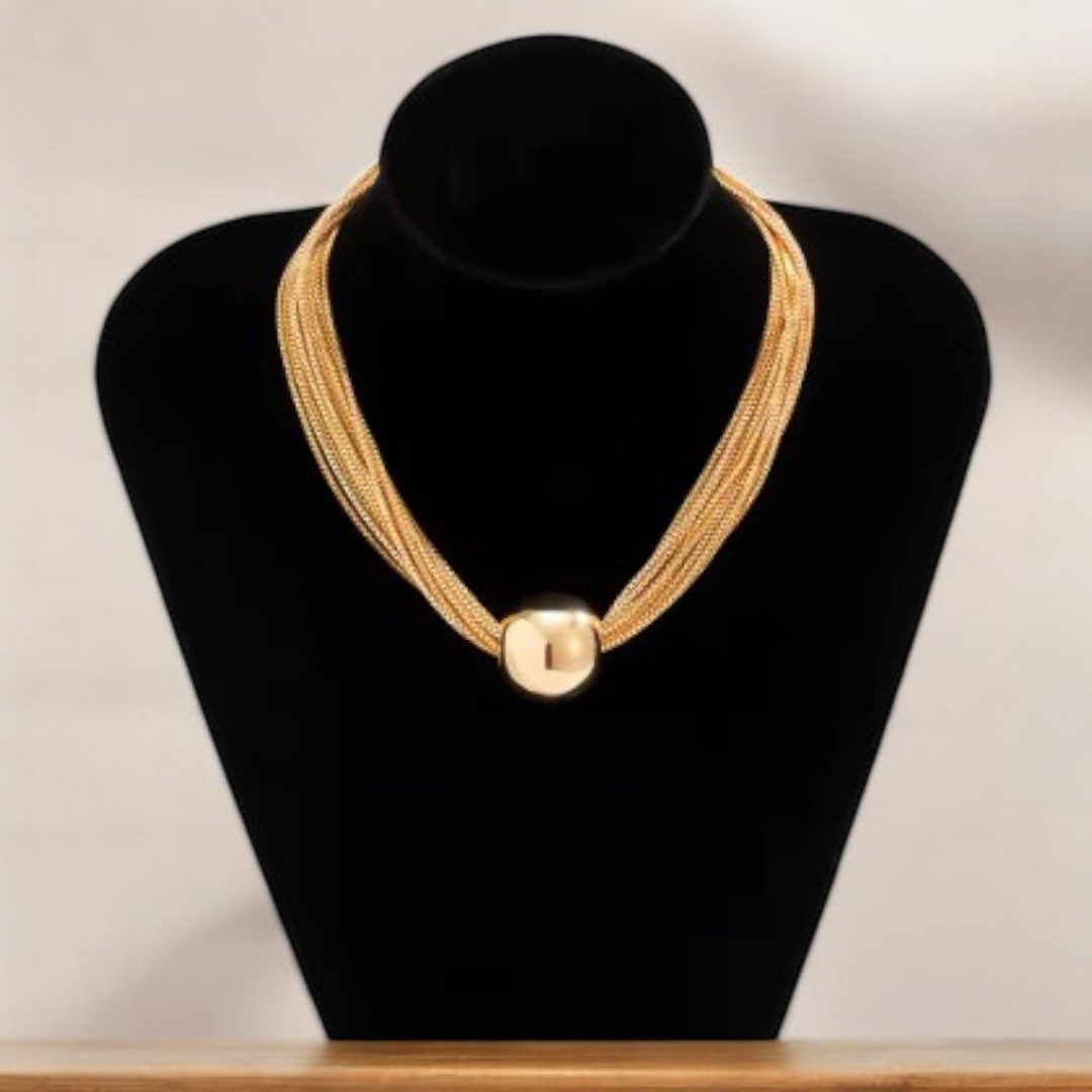 Medusa Accessoires Kette mit Einhänger Lucky Halskette