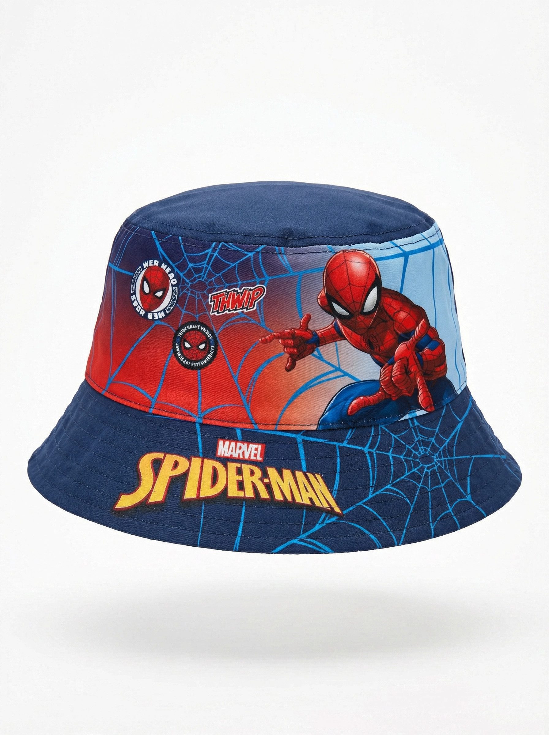 MARVEL Fischerhut Marvel Spiderman Jungen Kinder Fischermütze Fischerhut Sommerhut Gr. 52 bis 54