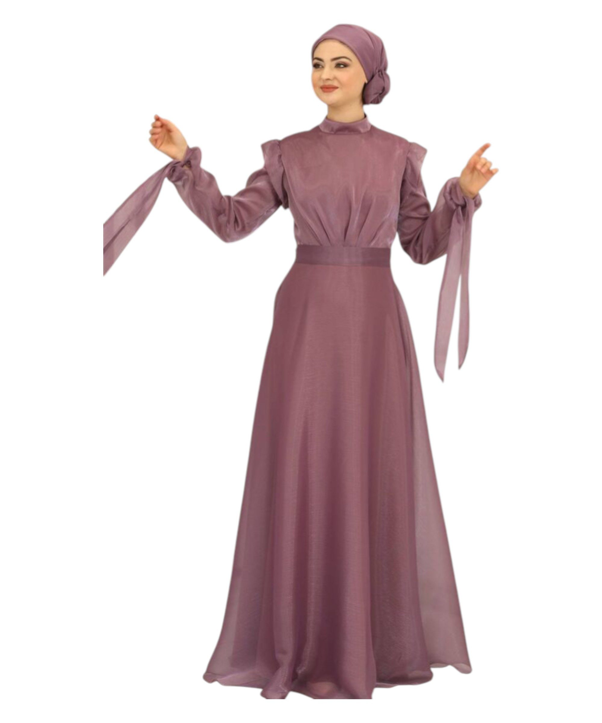 Abendkleid Elegantes Damen Hijab Maxikleid - Modest Fashion