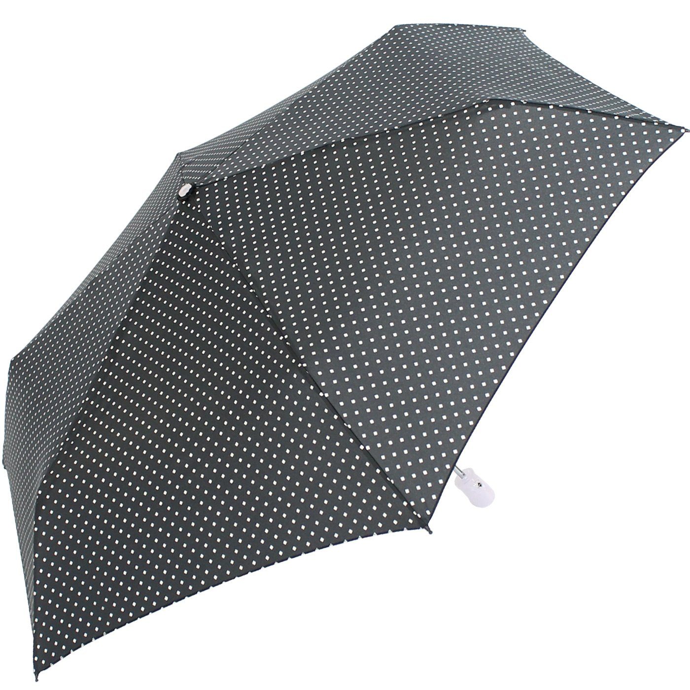 Automatik UV-sensitiv, UV-sensitiv gepunktet Griff Taschenregenschirm Schirm iX-brella Mini