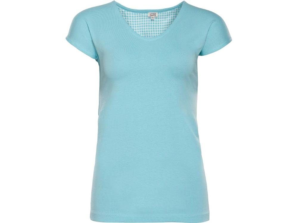 LIVING CRAFTS Pyjama Living Crafts Bio-Damen-Schlafshirt 'OKELANI' mit