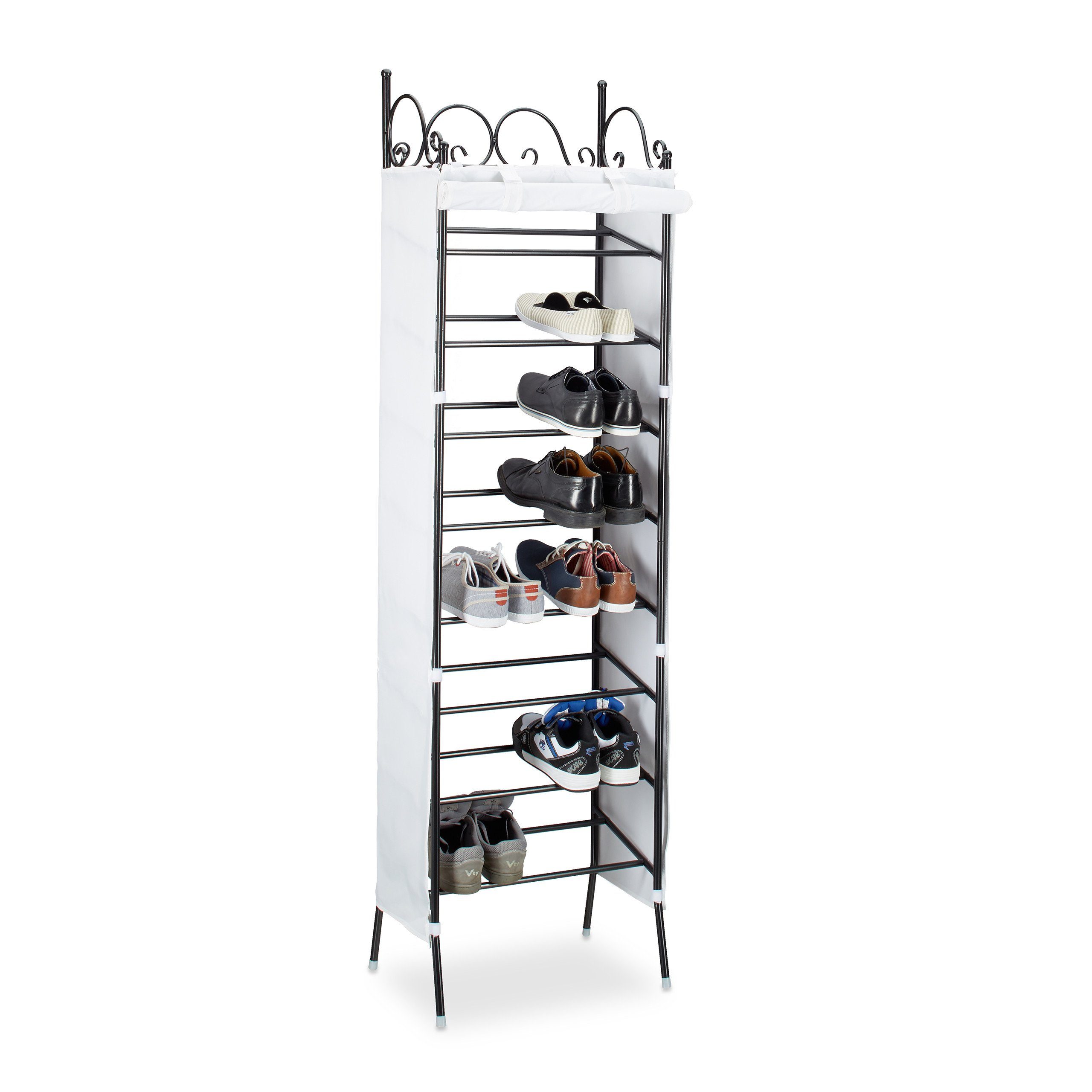 relaxdays Schuhregal »Metall Schuhregal COUNTRY für 40 Schuhe« online