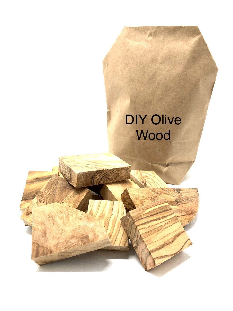 Olivenholz-erleben Kantholz Olivenholz-Rohlinge für DIY-Kreationen 1 kg, (1-tlg)