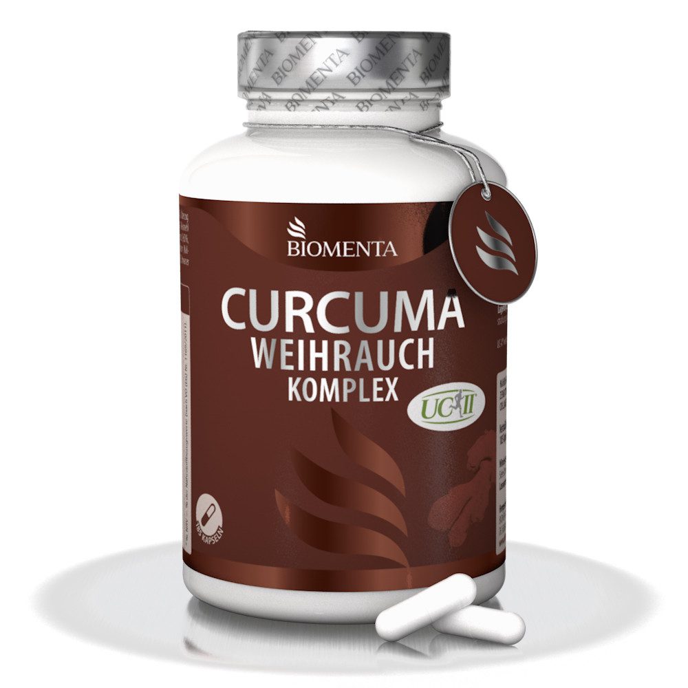 BIOMENTA Curcuma Weihrauch Komplex -185 Kapseln - Curcuminoide + Boswelliasäure Kapsel, 185 St., 101 g