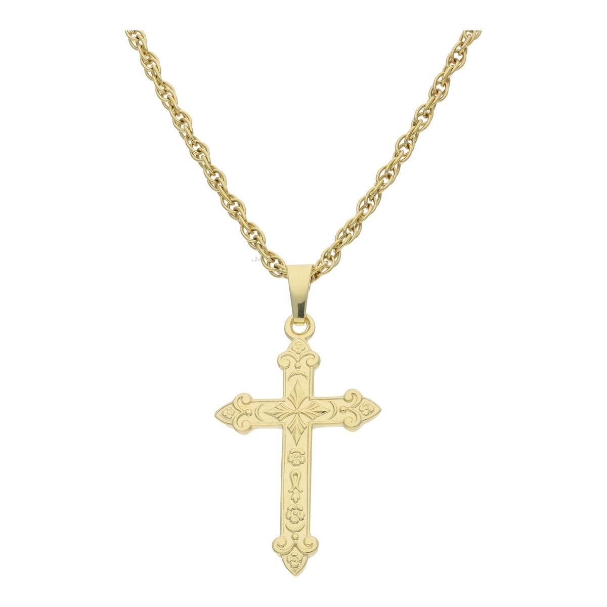 JuwelmaLux Kreuzanhänger JuwelmaLux Kreuz Anhänger 333 Gold JL14-02-0327 (1-tlg)