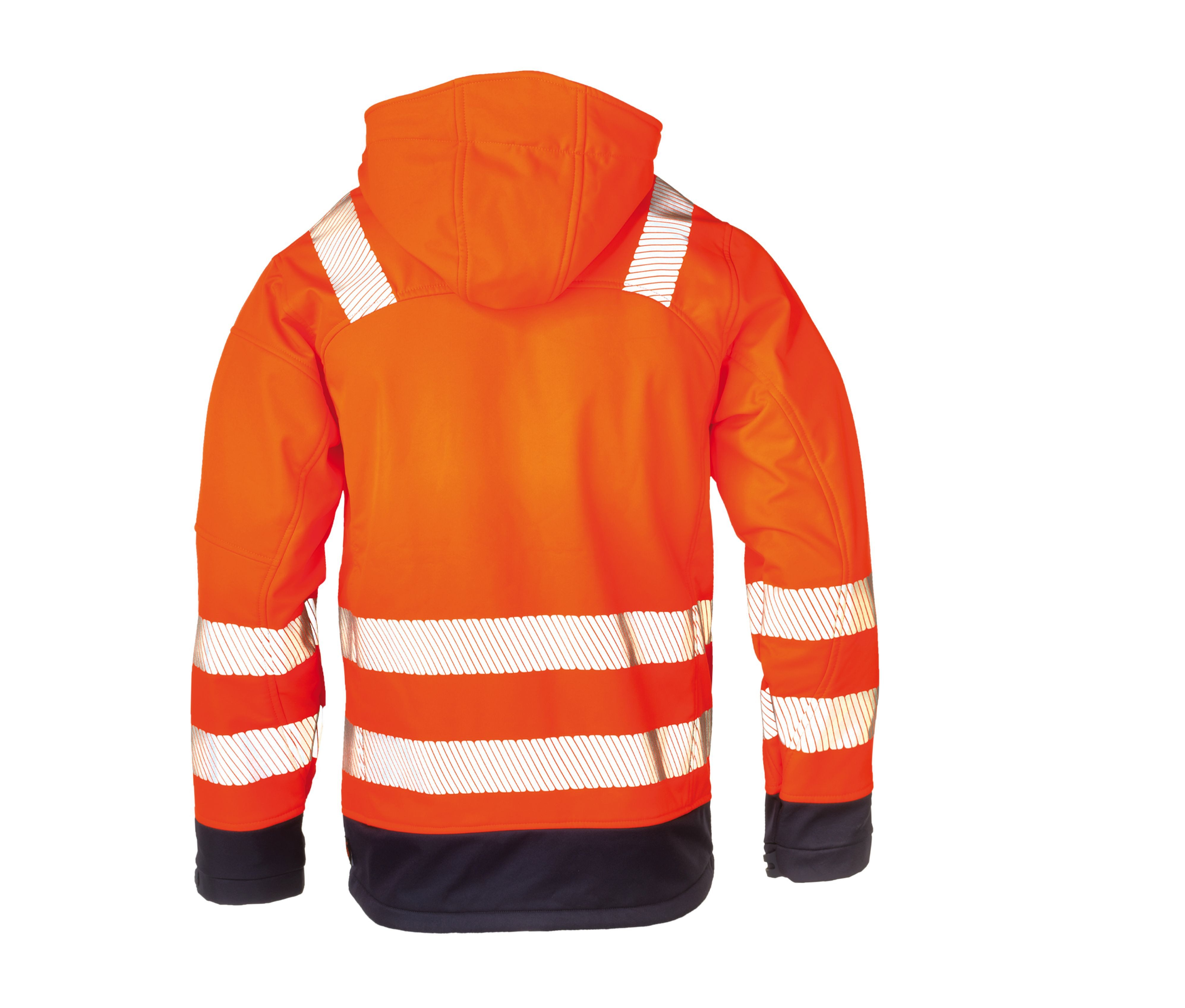 Herock Arbeitsjacke Softshell Warnschutzjacke Gregor Klasse 2 mit Kapuze mit Kapuze