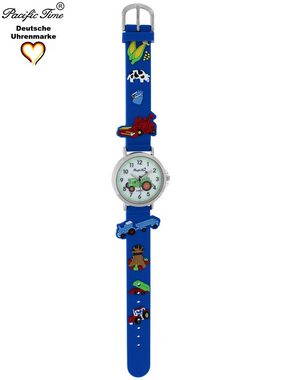 Pacific Time Quarzuhr Kinder Armbanduhr Bauernhof Silikonarmband, Gratis Versand