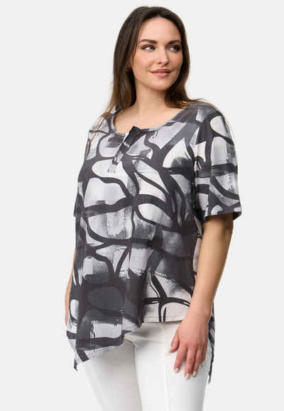 Kekoo Shirtbluse Tunika aus weichem Viskose-Stretch 'Nevia'