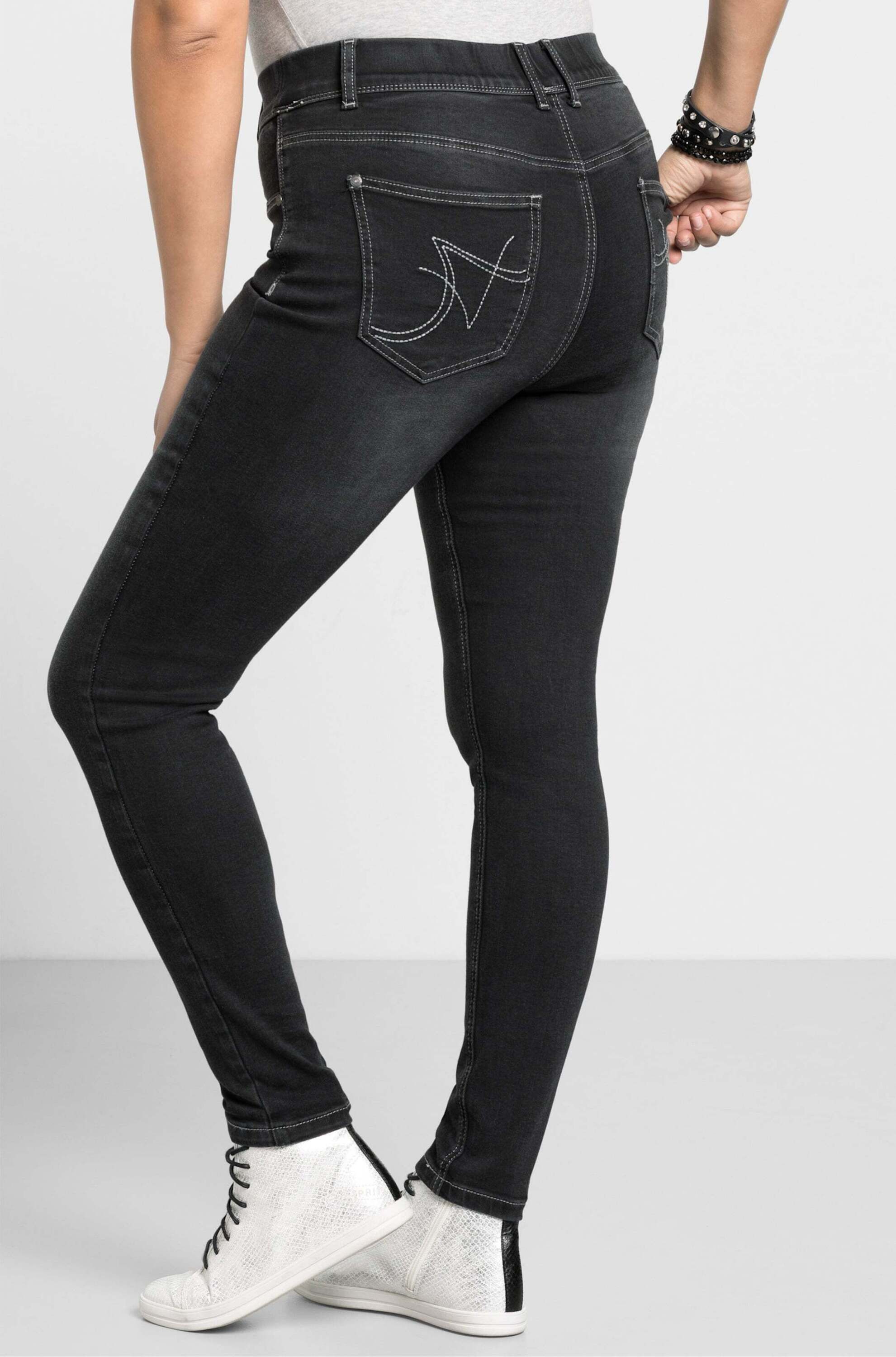 Sheego Bequeme Jeans Jeans-Leggings Power-Stretch-Qualität günstig online kaufen