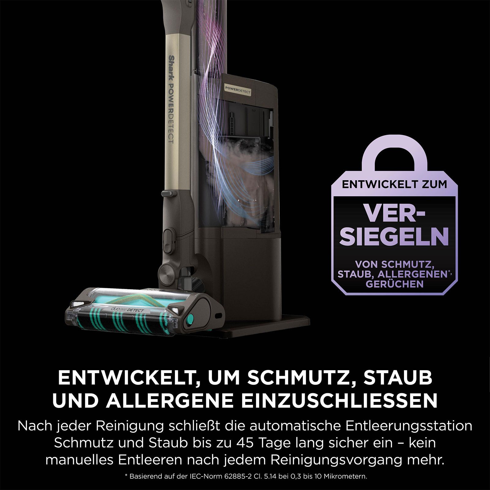 Shark Akku-Hand-und Stielstaubsauger IP3256EUT Detect Pro Max, Akku, Detect Pro Max, Hochleistung