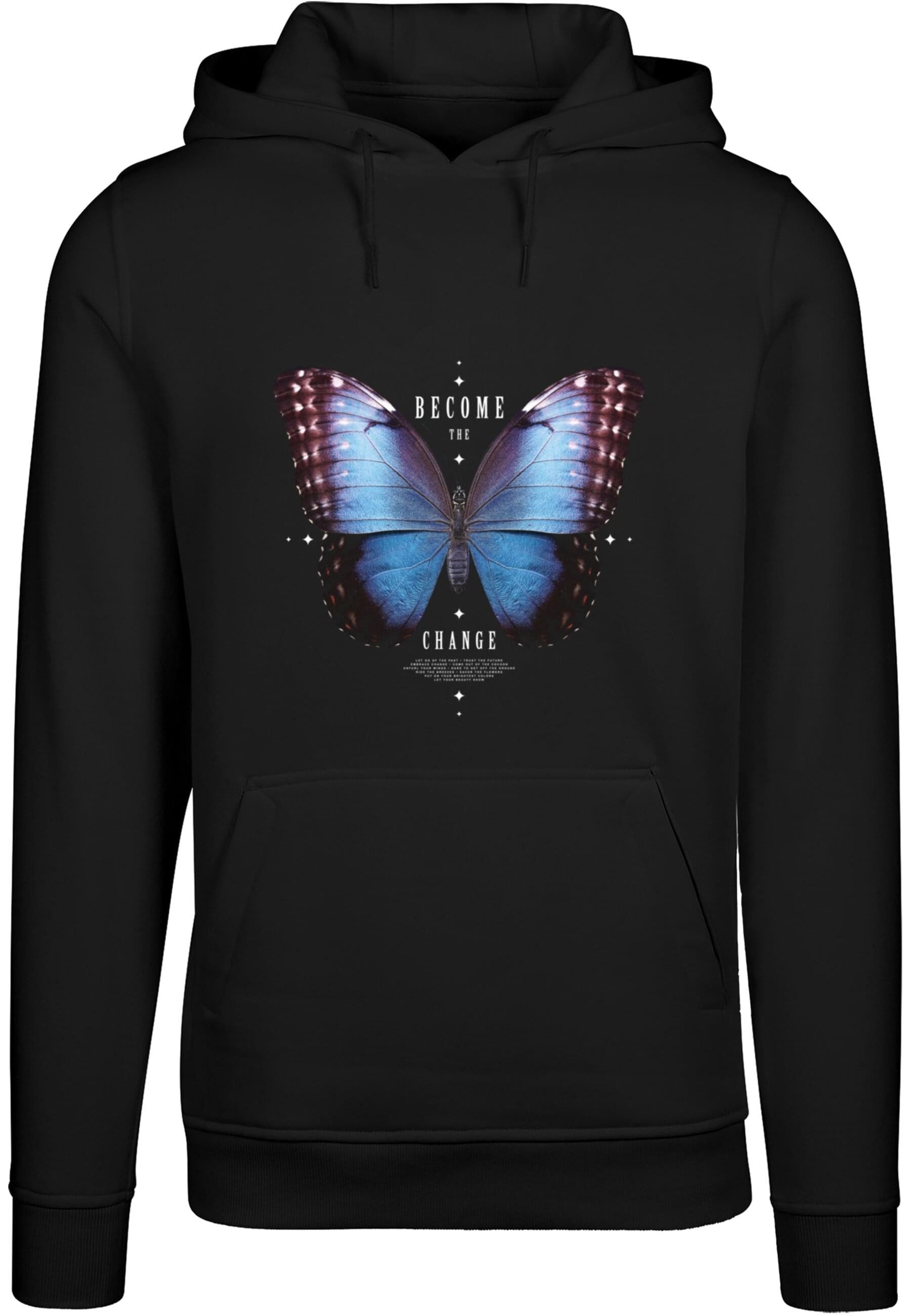 MisterTee Kapuzensweatshirt MisterTee Herren Become The Change Butterfly Ho günstig online kaufen