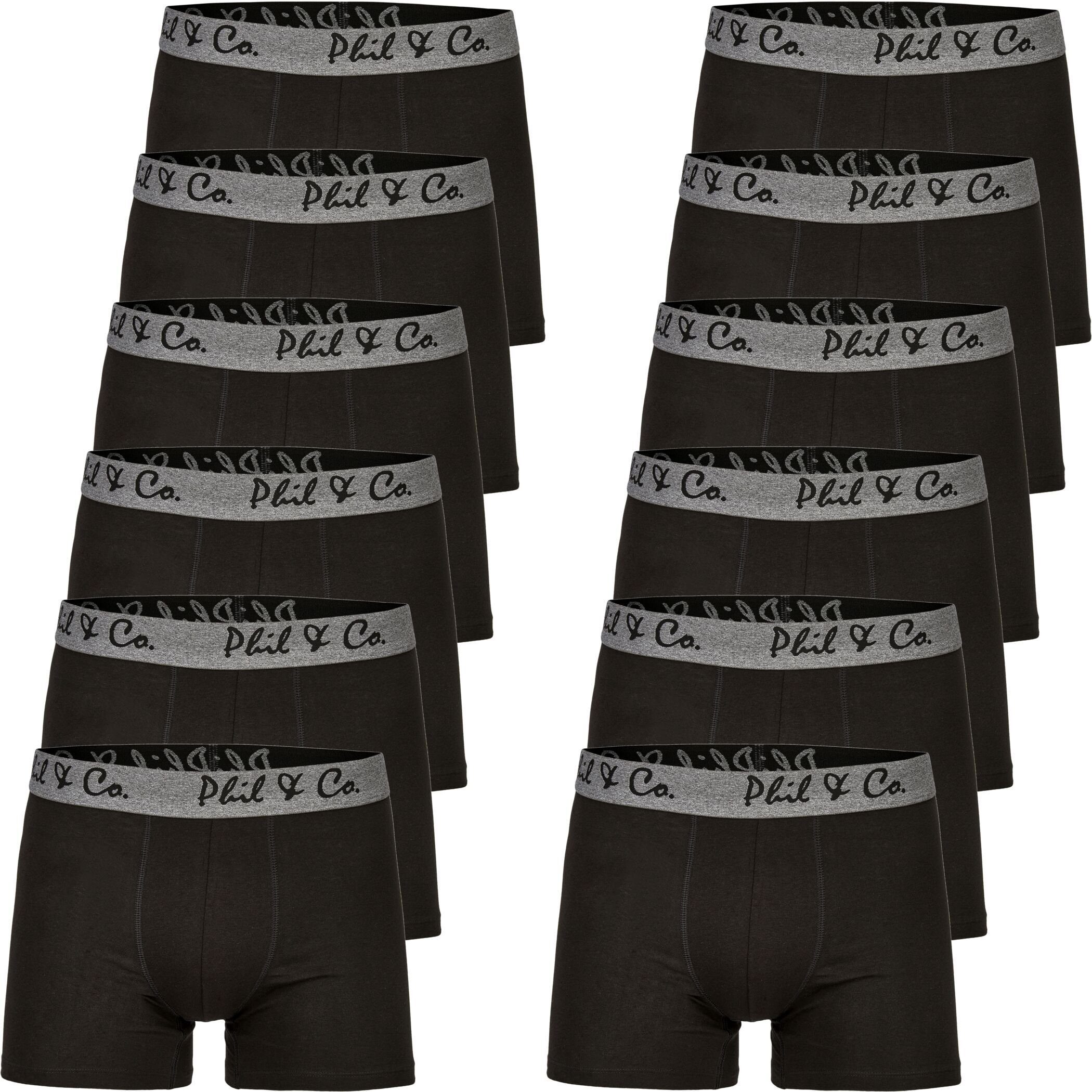 Boxershorts 12 Pack Phil & Co Berlin Jersey Boxershorts Trunk Short Pant FARBWAHL