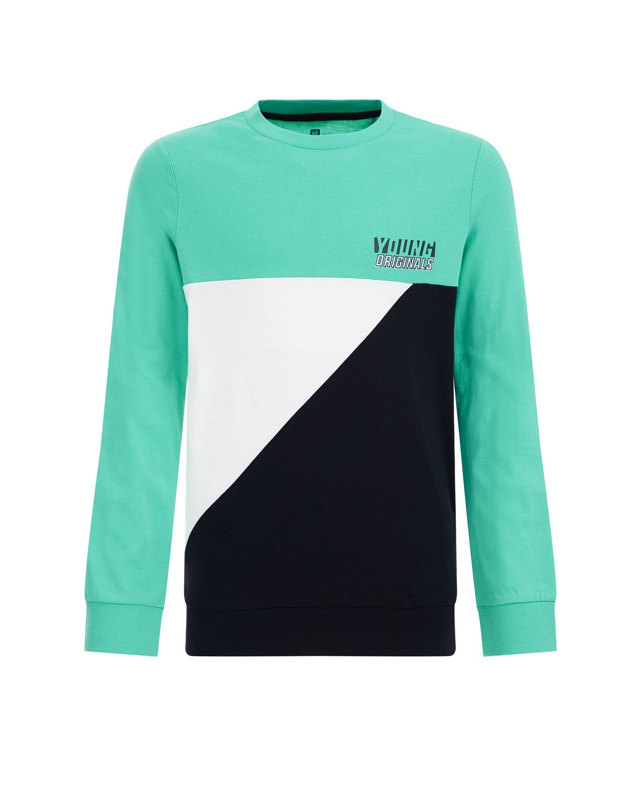 Mintgrün (1-tlg) WE Longsleeve Fashion