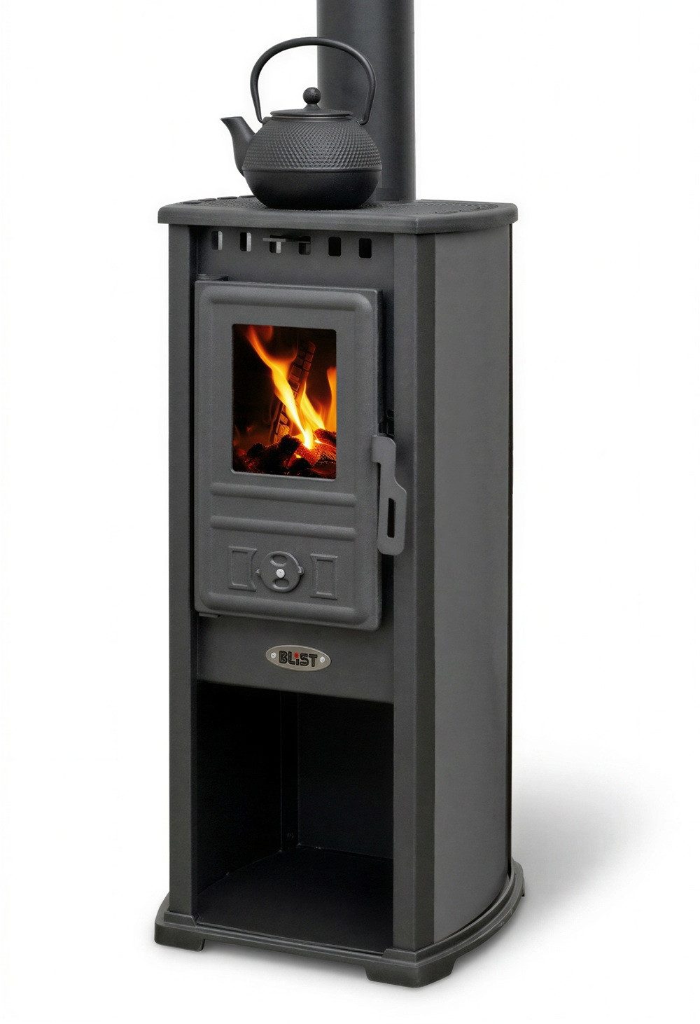 Blist Kaminofen BERNA LUX G 4.0 grau, 5.9 kW