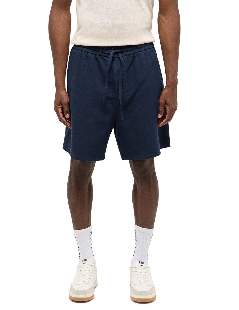 MUSTANG Shorts Herren Style Linen Jogger Shorts