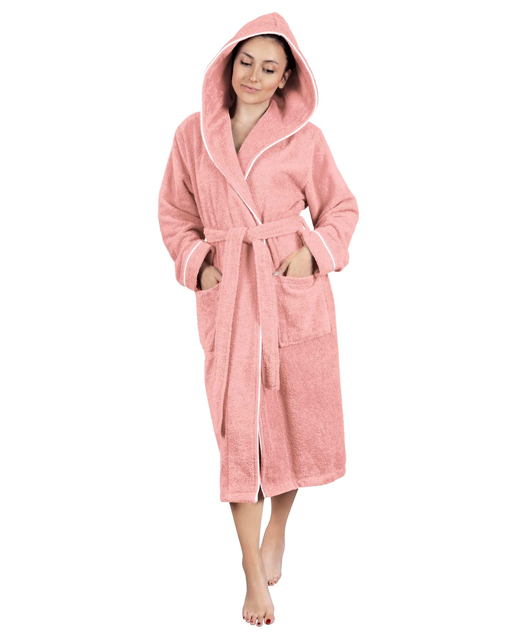 Laynenburg Damenbademantel Bademantel Damen Frottee Kapuze Baumwolle, Baumw günstig online kaufen