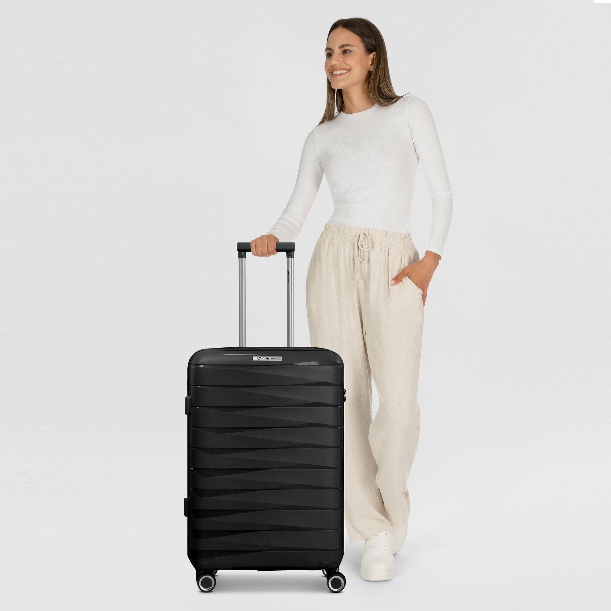 Franky Hartschalen-Trolley London, 4 Rollen, Polypropylen
