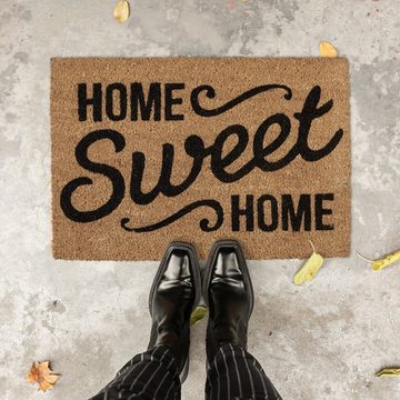 Fußmatte Fußmatte Kokos "Home Sweet Home", relaxdays, Höhe: 15 mm