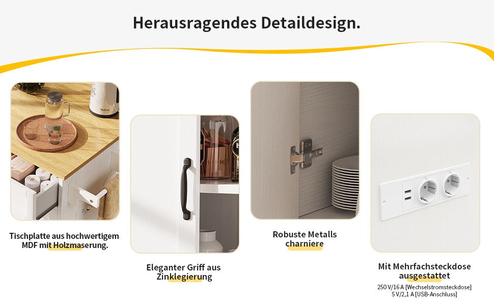 i@home Kücheninsel Küchenschrank, Buffetschrank, Speisewagen mit günstig online kaufen