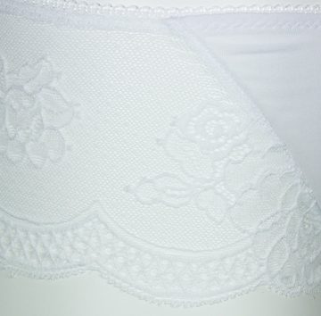 Nina Von C. Hipster Damen Hipster mit Blume und Perlen 16133718, Weiß