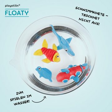 Playstilin® Knete FLOATY (Knetset, 1-tlg., mit Kulleraugen und Modellierwerkzeug), Original Schwimmknete, nicht austrocknend