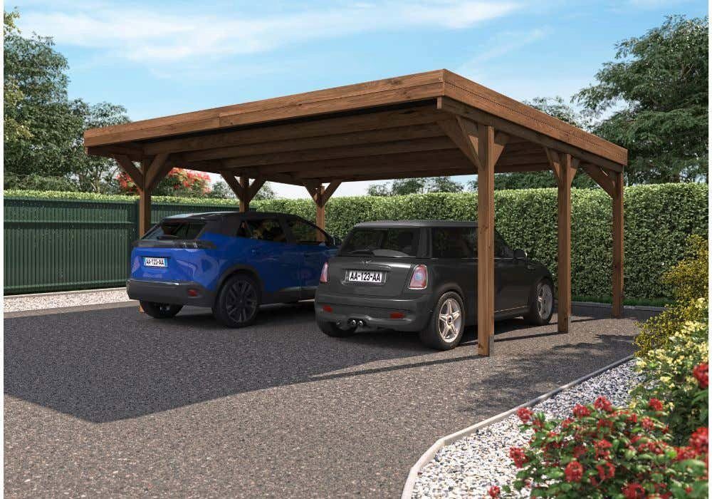 Alpholz Alpholz cm 604x511 BxT: Victor, Doppelcarport Doppelcarport