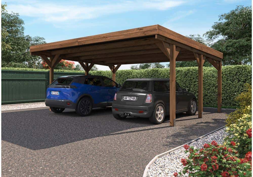 Thumbnail - Alpholz Doppelcarport Victor, BxT: 604x511 cm