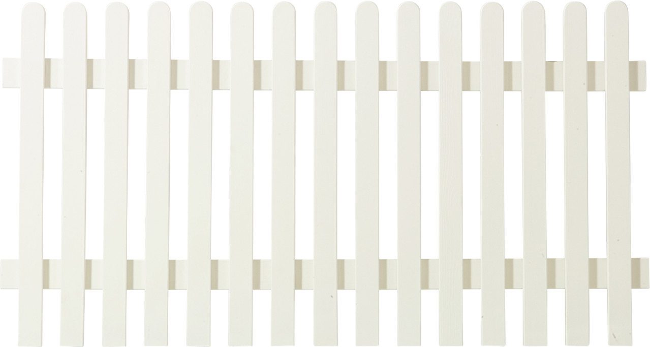 PLUS Zaun Plus Vorgartenzaun Retro 150 x 80 cm weiß