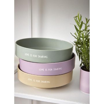Design Letters Schüssel Schale Favourite Bowl Love is for sharing Grün (Large)