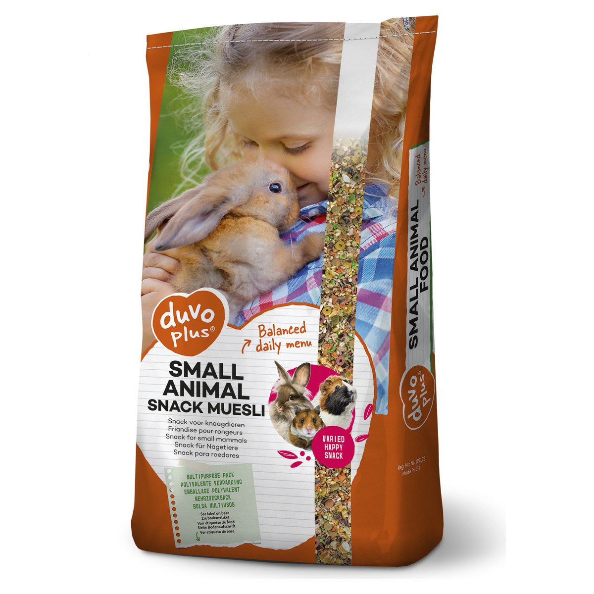 DUVO+ Kleintier Snack Müsli 18 kg, Nassfutter für: Kleintier