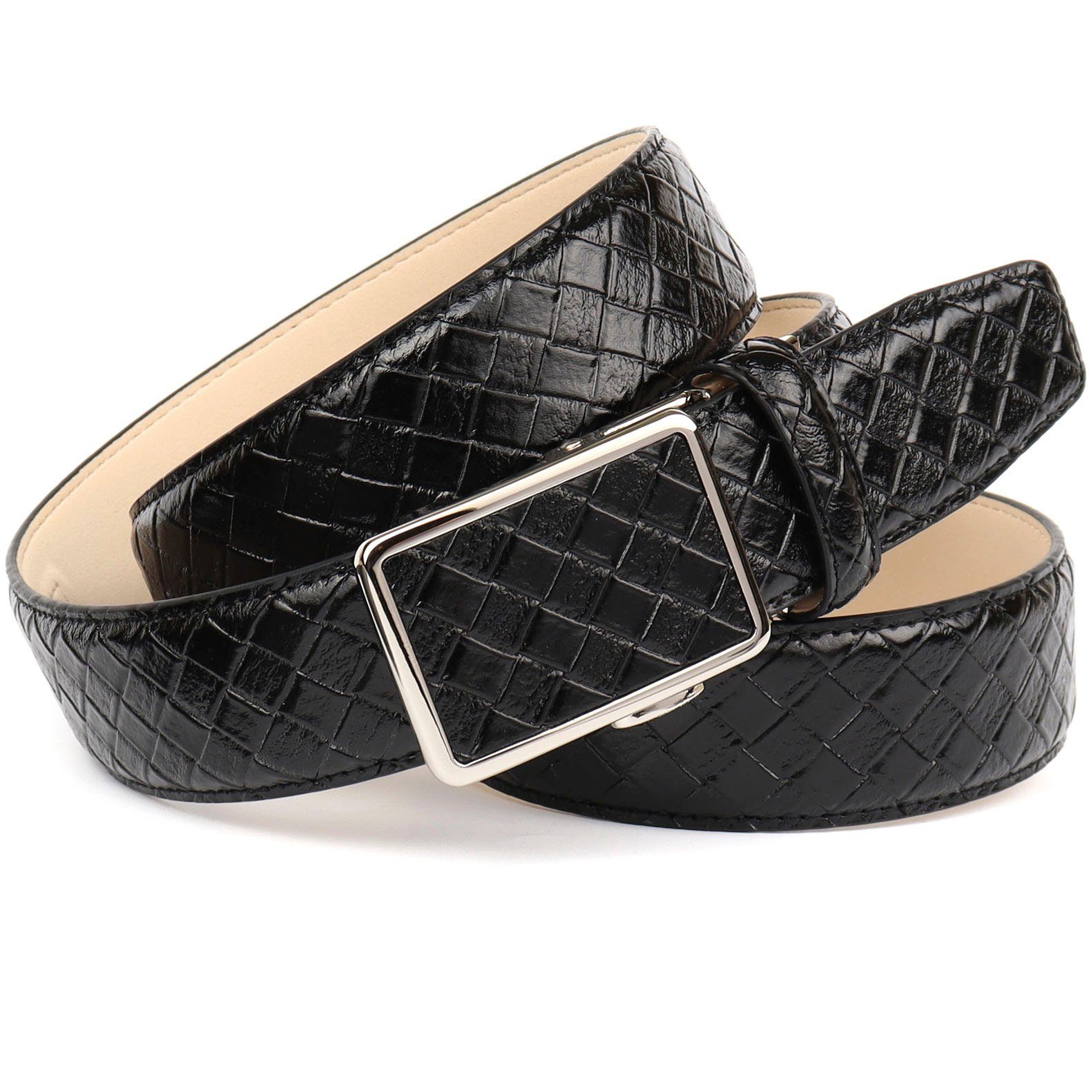 Anthoni Crown Ledergürtel Automatik Schließe