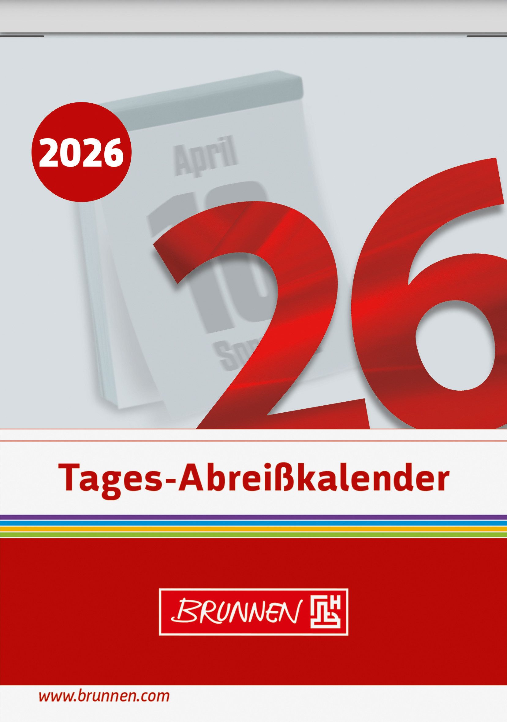 BRUNNEN Wandkalender 2026 Brunnen Abreißkalender Nr. 5 81×106 mm